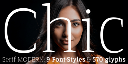 Serif Modern Font Poster 9