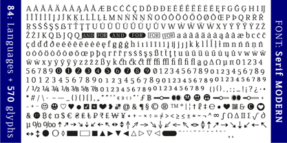 Serif Modern Font Poster 6