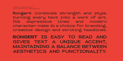 Rongert Font Poster 7
