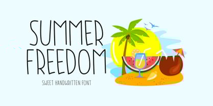 Summer Freedom Font Poster 1