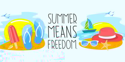Summer Freedom Font Poster 5