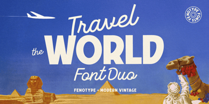 Travel The World Font Poster 1