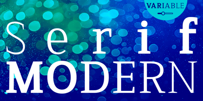 Serif Modern Variable Font Poster 1