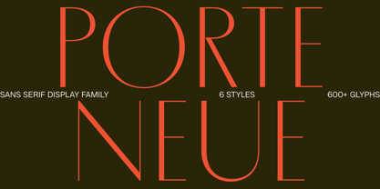 Porte Neue Font Poster 1
