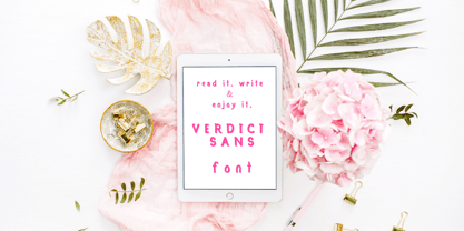 Verdict Sans Font Poster 4