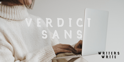 Verdict Sans Font Poster 5