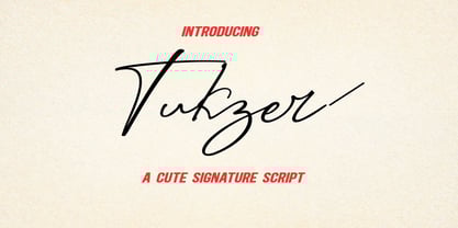 Tukzer Font Poster 1