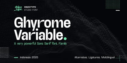 Ghyrome Variable Font Poster 1