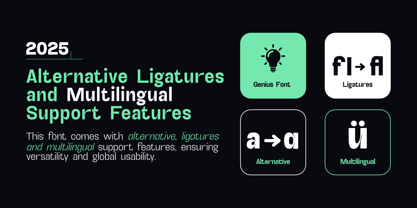 Ghyrome Variable Font Poster 3