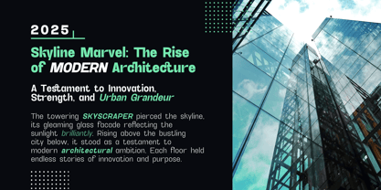 Ghyrome Variable Font Poster 2