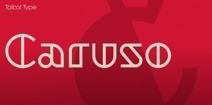 Caruso White Font Poster 1