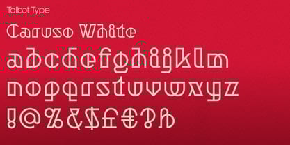 Caruso White Font Poster 5