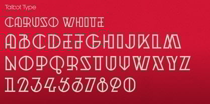 Caruso White Font Poster 3