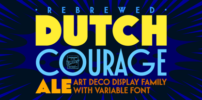 Dutch Courage Ale Font Poster 1