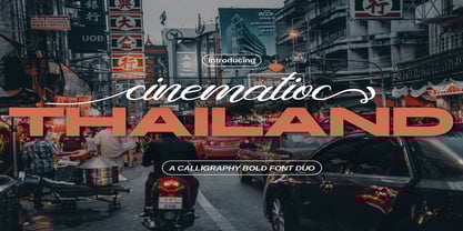 Cinematioc Thailand Font Poster 1
