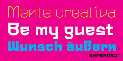 Experimo Font Poster 9