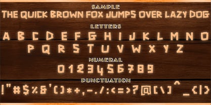 Rustic Plank Font Poster 2