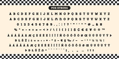 Fox Strong Font Poster 9