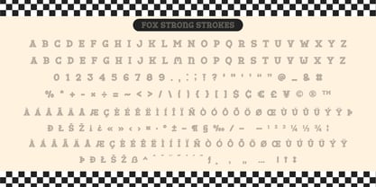 Fox Strong Font Poster 10