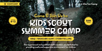 Sumeros Island Font Poster 2