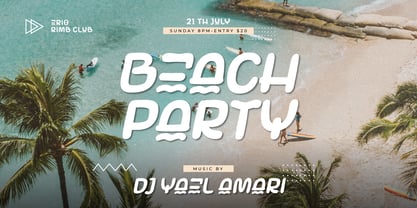 Sumeros Island Font Poster 5