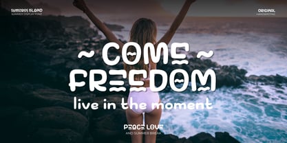 Sumeros Island Font Poster 4