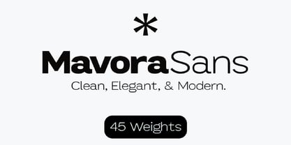 Mavora Sans Font Poster 1