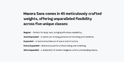 Mavora Sans Font Poster 6