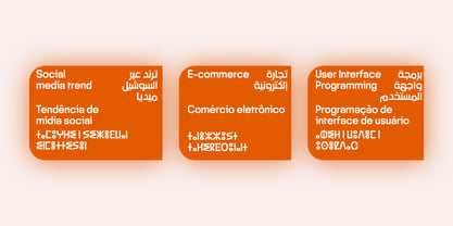 Noda Arabic Flat Font Poster 3