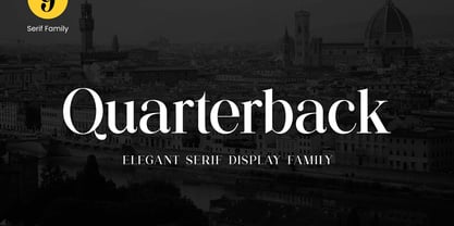 Quarter Back Font Poster 1