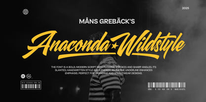 Anaconda Wildstyle Font Poster 1