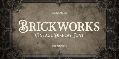 Brickworks Font Poster 1