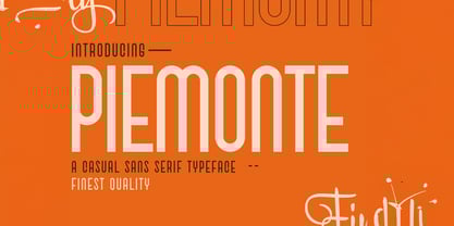 Piemonte Font Poster 1