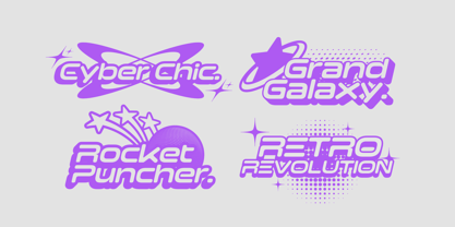 Lighting Lettering Font Poster 2