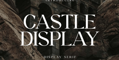 Castle Display Font Poster 1
