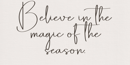 Thehappybirthday signature Font Poster 2