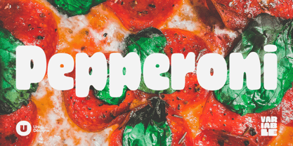 Pepperoni Variable Sans Font Poster 1