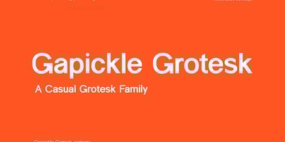 Gapicle Grotesk Font Poster 1