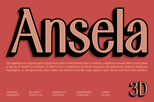 Ansela Font Poster 7