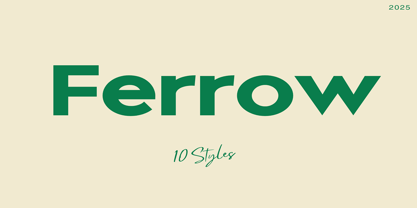 Ferrow Font Poster 1