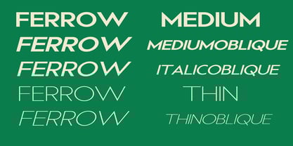 Ferrow Font Poster 4