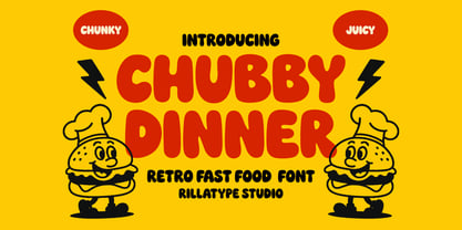RT Chubby Dinner Font Poster 1
