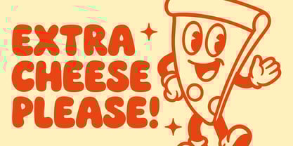 RT Chubby Dinner Font Poster 5