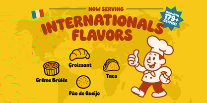 RT Chubby Dinner Font Poster 3