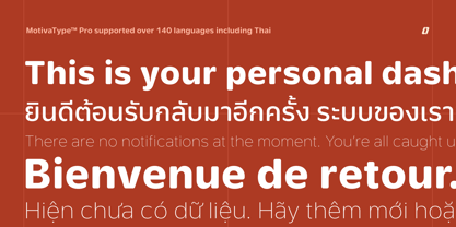 MotivaType Pro Font Poster 3