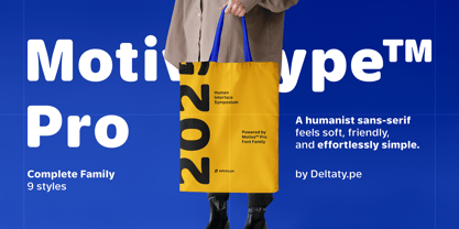 MotivaType Pro Font Poster 1