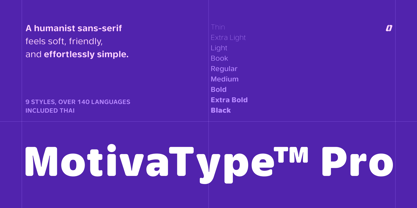 MotivaType Pro Font Poster 2