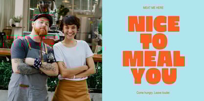 Extra Chunk Please Font Poster 9