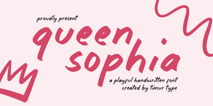 Queen Sophia Font Poster 1