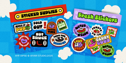 Ayr Gipse Font Poster 5